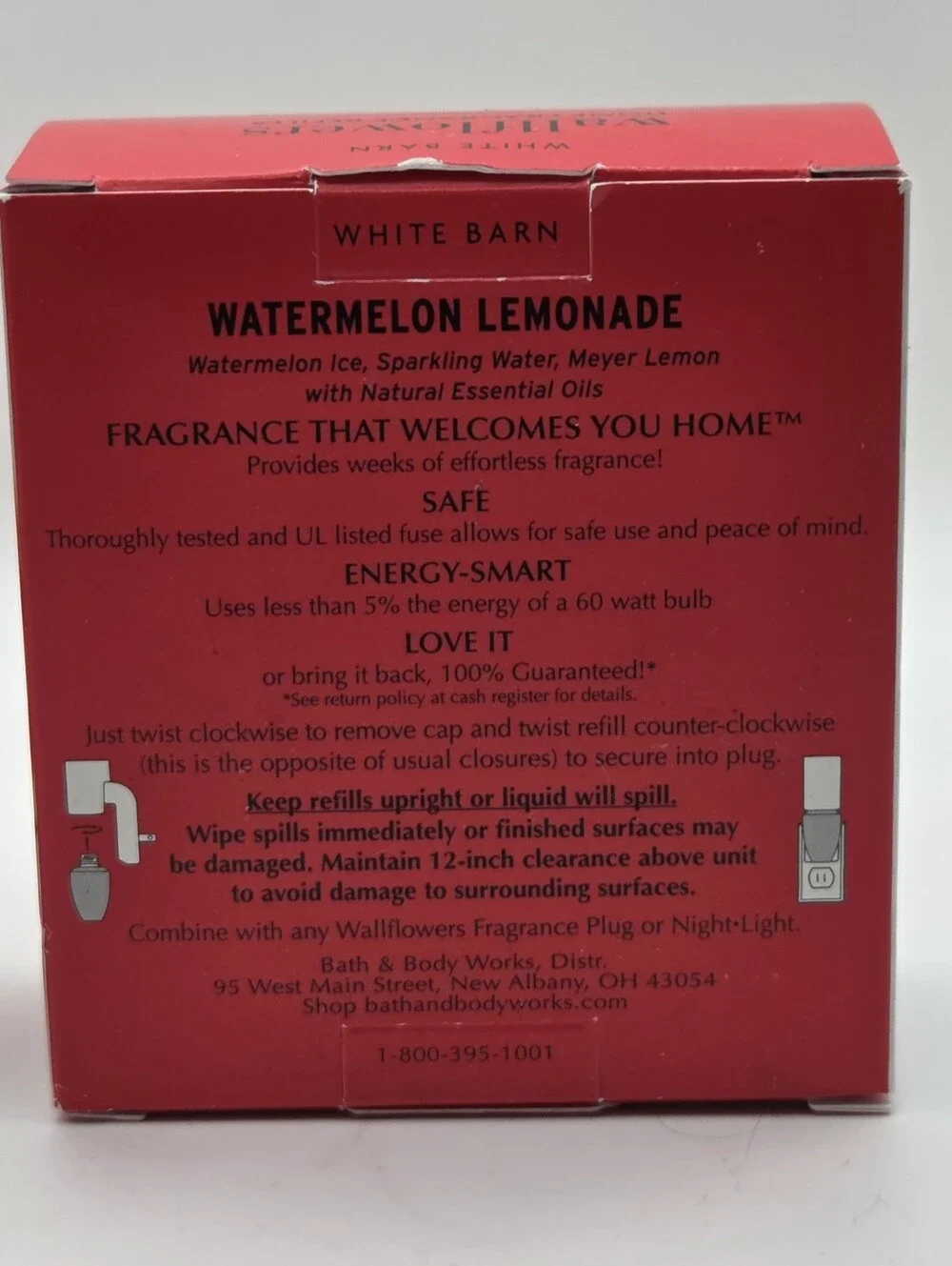 White Barn Wallflowers Watermelon Lemonade Fragrance Refills X 4